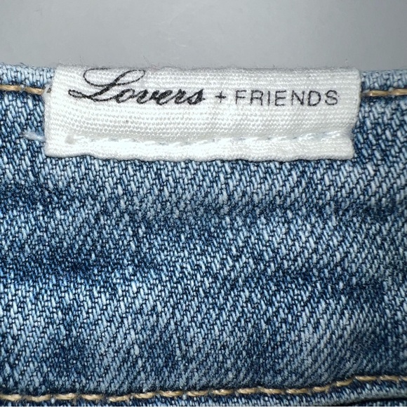Lovers + Friends Logan High Rise Tapered Jean in Blue Heights Sz 27 - Picture 12 of 14